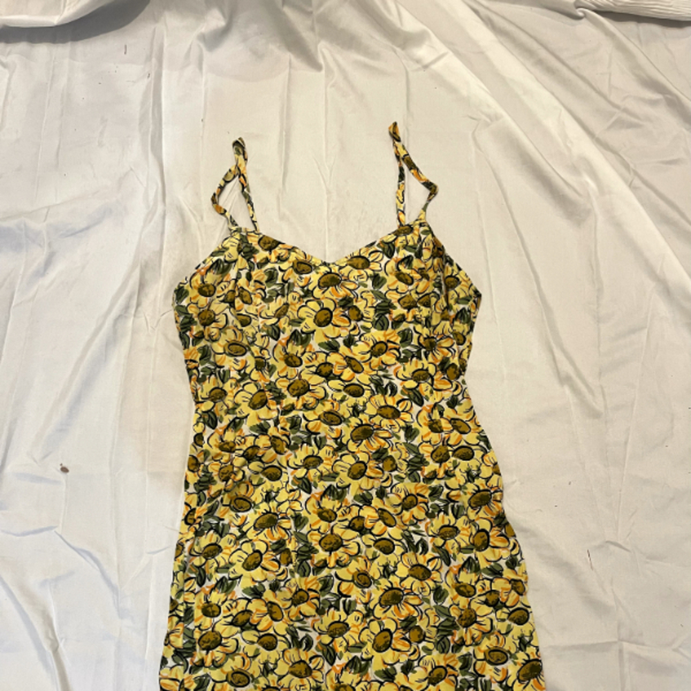 Shok Yellow Floral Dress Size 5